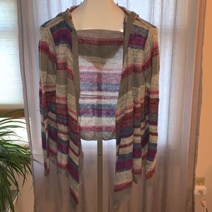 Avenue Hooded Drape Sweater